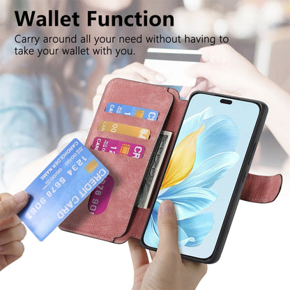 For Honor 200 Lite Global CaseNeo MagSafe RFID Anti-theft Retro Leather Phone Case(Pink) by CaseNeo