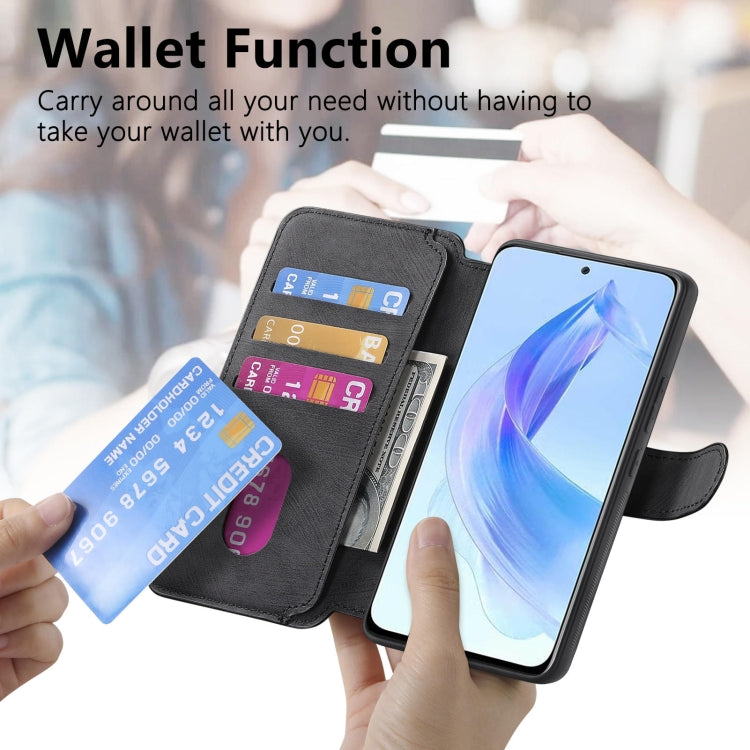 For Honor 90 Lite CaseNeo MagSafe RFID Anti-theft Retro Leather Phone Case(Black) by CaseNeo