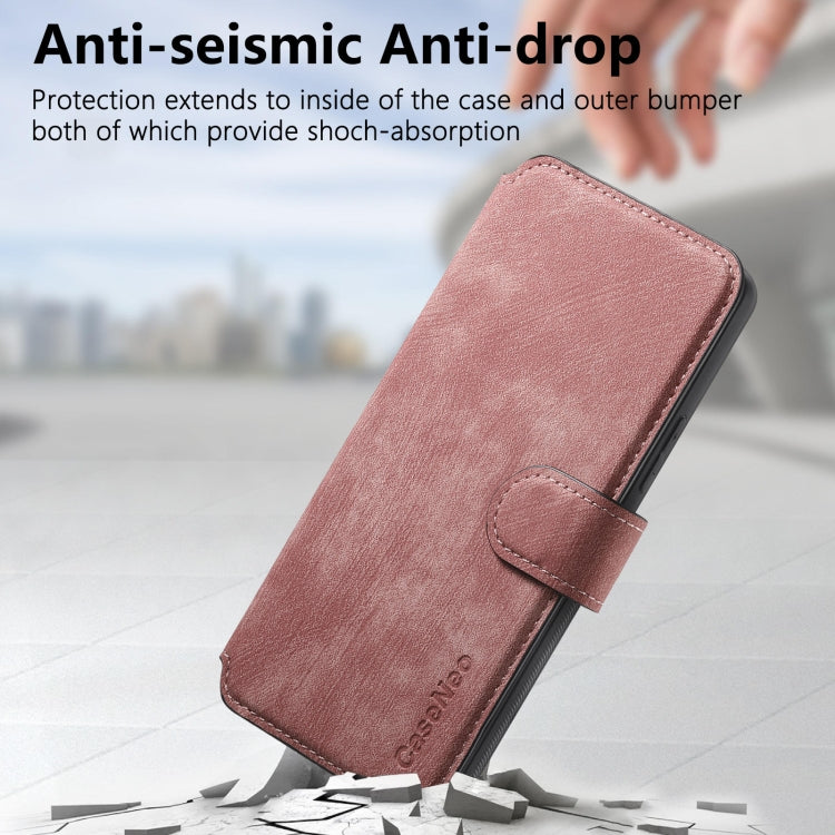 For Honor 90 Lite CaseNeo MagSafe RFID Anti-theft Retro Leather Phone Case(Pink) by CaseNeo