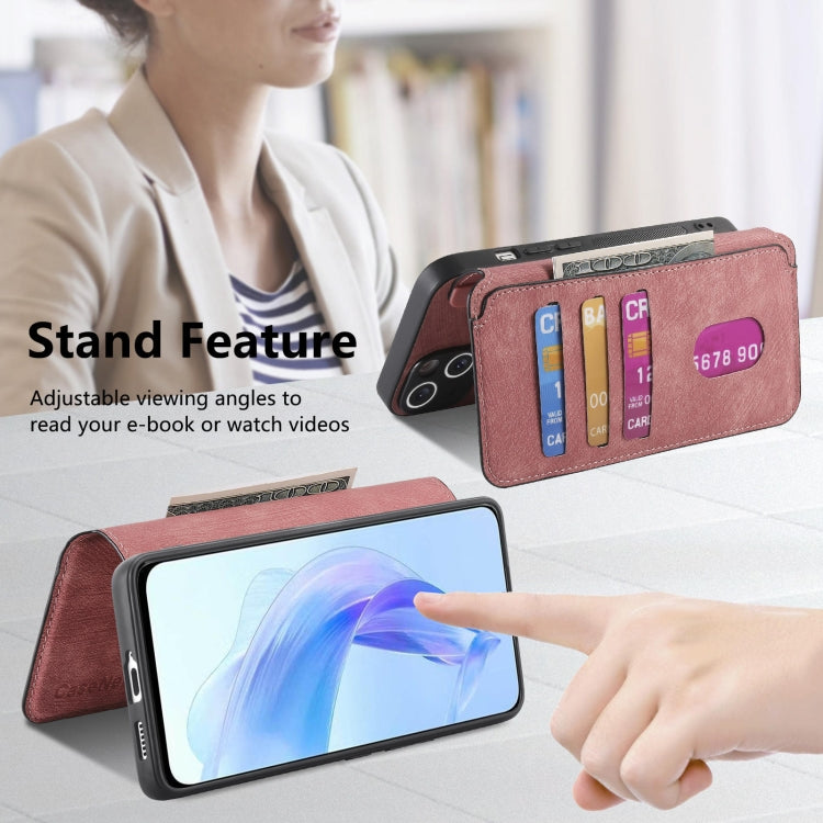 For Honor 90 Lite CaseNeo MagSafe RFID Anti-theft Retro Leather Phone Case(Pink) by CaseNeo