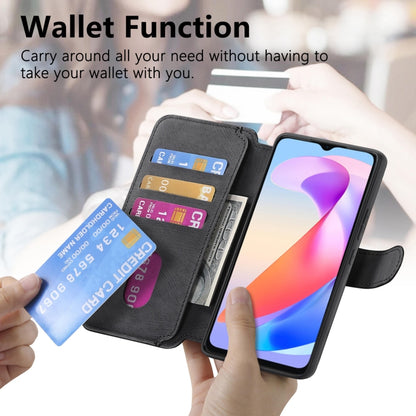 For Honor X6a CaseNeo MagSafe RFID Anti-theft Retro Leather Phone Case(Black) by CaseNeo