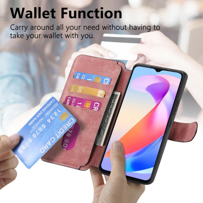 For Honor X6a CaseNeo MagSafe RFID Anti-theft Retro Leather Phone Case(Pink) by CaseNeo