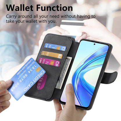 For Honor X7b CaseNeo MagSafe RFID Anti-theft Retro Leather Phone Case(Black) by CaseNeo