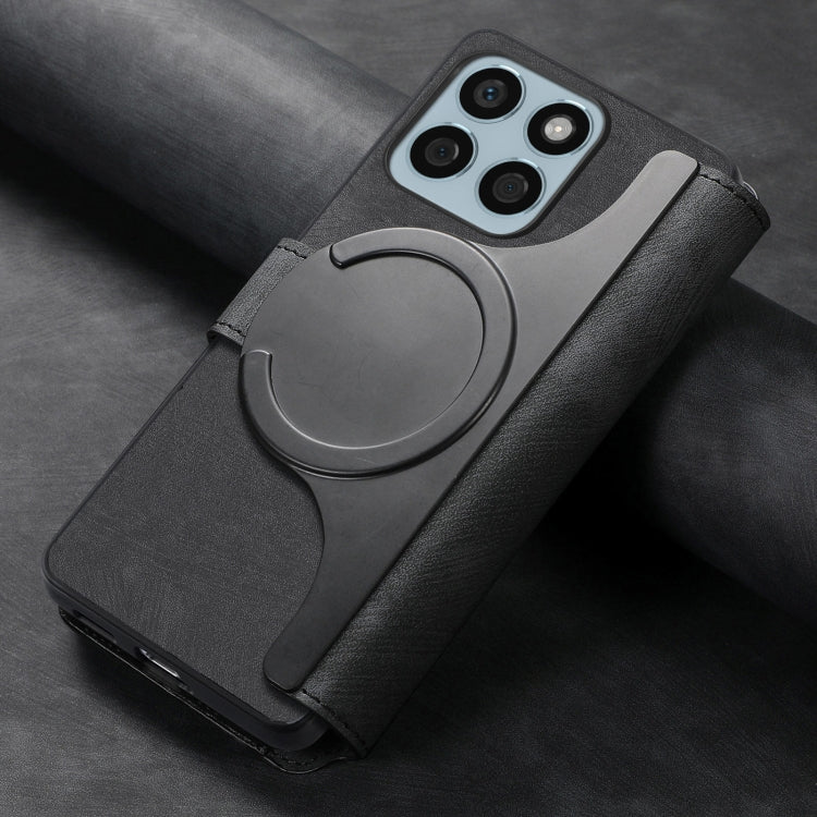 For Honor X8b CaseNeo MagSafe RFID Anti-theft Retro Leather Phone Case(Black) by CaseNeo