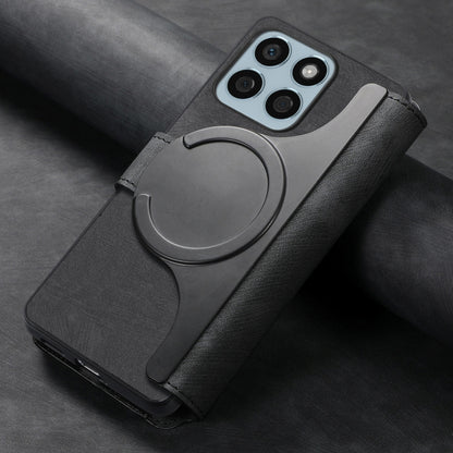 For Honor X8b CaseNeo MagSafe RFID Anti-theft Retro Leather Phone Case(Black) by CaseNeo