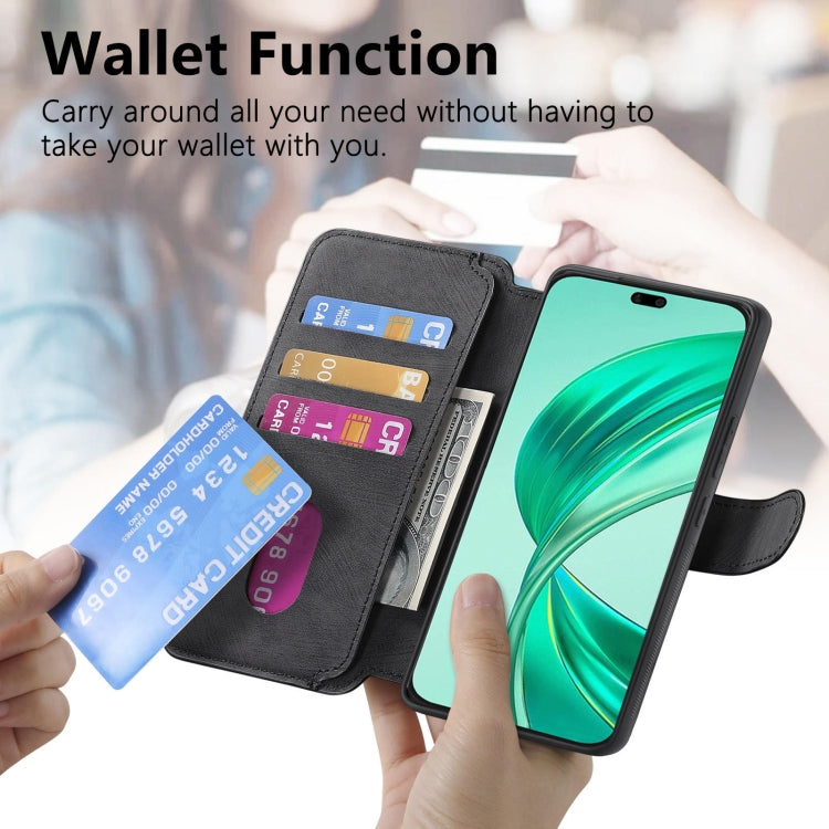 For Honor X8b CaseNeo MagSafe RFID Anti-theft Retro Leather Phone Case(Black) by CaseNeo