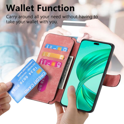 For Honor X8b CaseNeo MagSafe RFID Anti-theft Retro Leather Phone Case(Pink) by CaseNeo