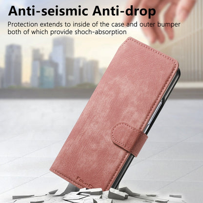 For Samsung Galaxy Z Fold4 CaseNeo MagSafe RFID Anti-theft Retro Leather Phone Case(Pink) by CaseNeo