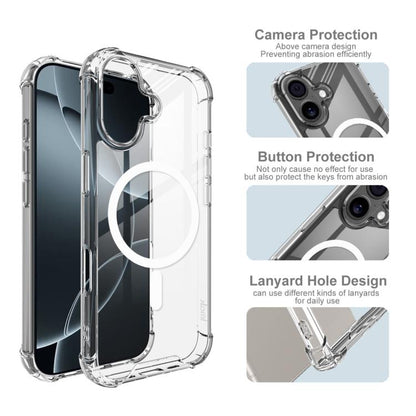 For iPhone 17 IMAK Space Shield PC + TPU Airbag Shockproof MagSafe Phone Case(Transparent) by imak
