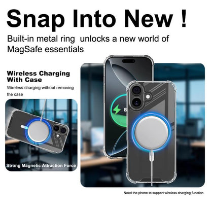 For iPhone 17 IMAK Space Shield PC + TPU Airbag Shockproof MagSafe Phone Case(Transparent) by imak