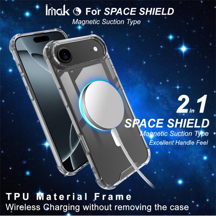 For iPhone Air IMAK Space Shield PC + TPU Airbag Shockproof MagSafe Phone Case(Transparent) by imak