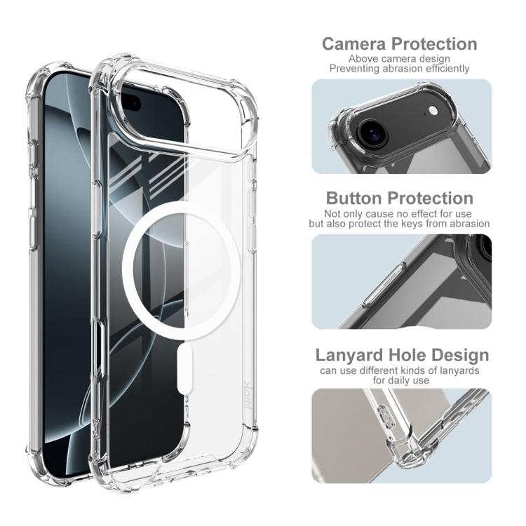 For iPhone Air IMAK Space Shield PC + TPU Airbag Shockproof MagSafe Phone Case(Transparent) by imak