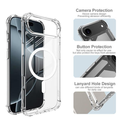 For iPhone Air IMAK Space Shield PC + TPU Airbag Shockproof MagSafe Phone Case(Transparent) by imak