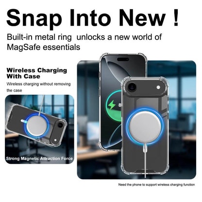 For iPhone Air IMAK Space Shield PC + TPU Airbag Shockproof MagSafe Phone Case(Transparent) by imak
