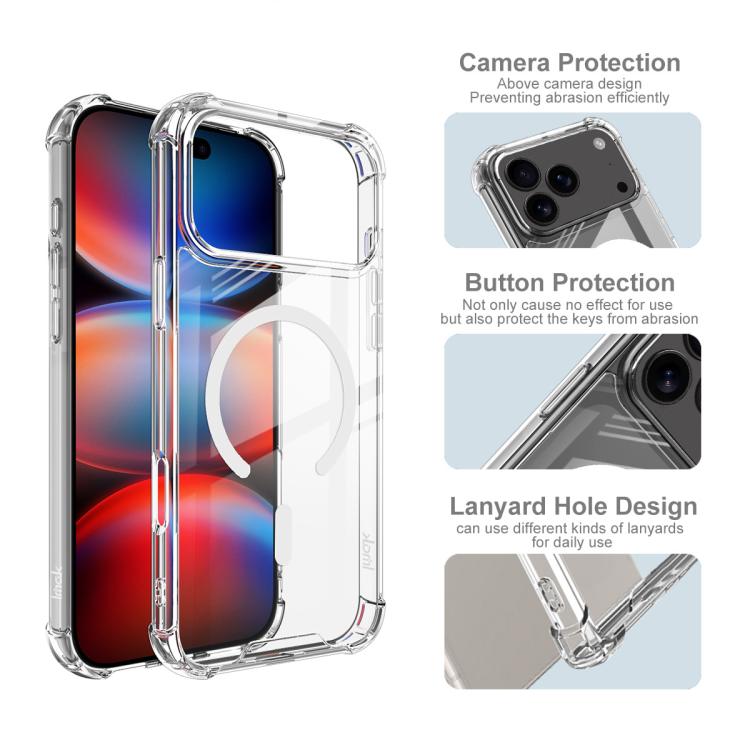 For iPhone 17 Pro IMAK Space Shield PC + TPU Airbag Shockproof MagSafe Phone Case(Transparent) by imak