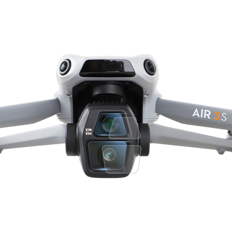 For DJI Air 3S Sunnylife Tempered Glass Film Lens Protector, Quantity:2 Sets(Transparent) by Sunnylife