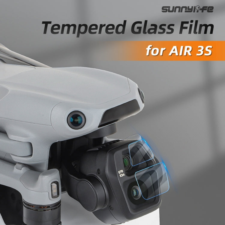 For DJI Air 3S Sunnylife Tempered Glass Film Lens Protector, Quantity:1 Set(Transparent) by Sunnylife