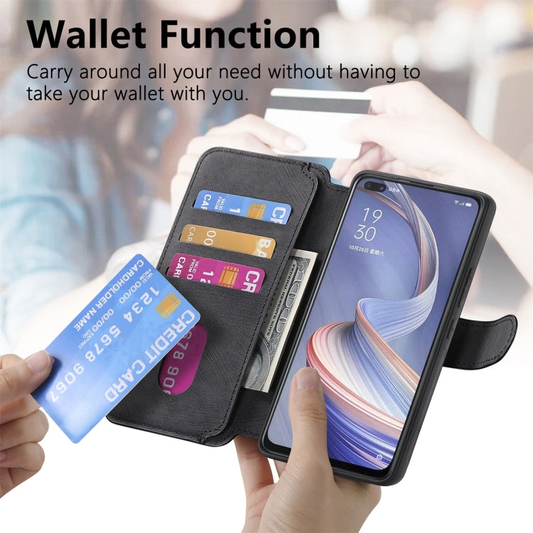 For OPPO A92s CaseNeo MagSafe RFID Anti-theft Retro Leather Phone Case(Black) by CaseNeo