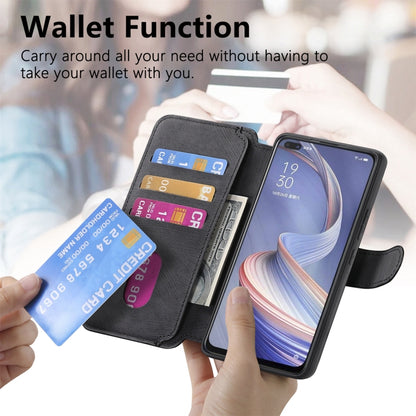 For OPPO A92s CaseNeo MagSafe RFID Anti-theft Retro Leather Phone Case(Black) by CaseNeo