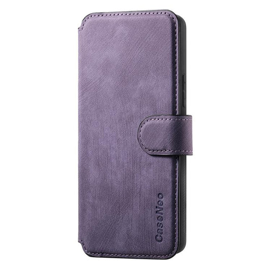 For OPPO Reno13 CaseNeo MagSafe RFID Anti-theft Retro Leather Phone Case(Purple) by CaseNeo