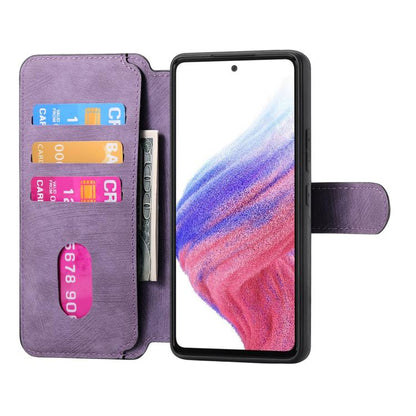 For OPPO Reno13 CaseNeo MagSafe RFID Anti-theft Retro Leather Phone Case(Purple) by CaseNeo