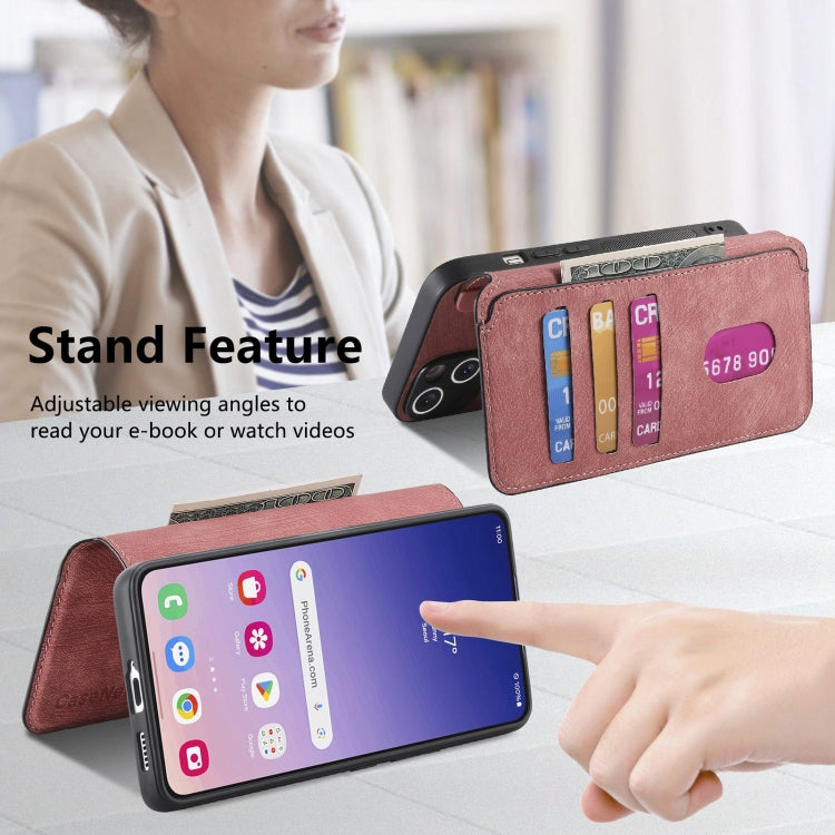 For Samsung Galaxy S23 FE 5G CaseNeo MagSafe RFID Anti-theft Retro Leather Phone Case(Pink) by CaseNeo