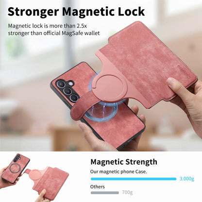 For Samsung Galaxy S23 FE 5G CaseNeo MagSafe RFID Anti-theft Retro Leather Phone Case(Pink) by CaseNeo