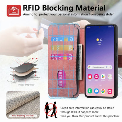 For Samsung Galaxy S23 FE 5G CaseNeo MagSafe RFID Anti-theft Retro Leather Phone Case(Pink) by CaseNeo