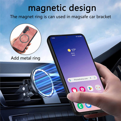 For Samsung Galaxy S23 FE 5G CaseNeo MagSafe RFID Anti-theft Retro Leather Phone Case(Pink) by CaseNeo