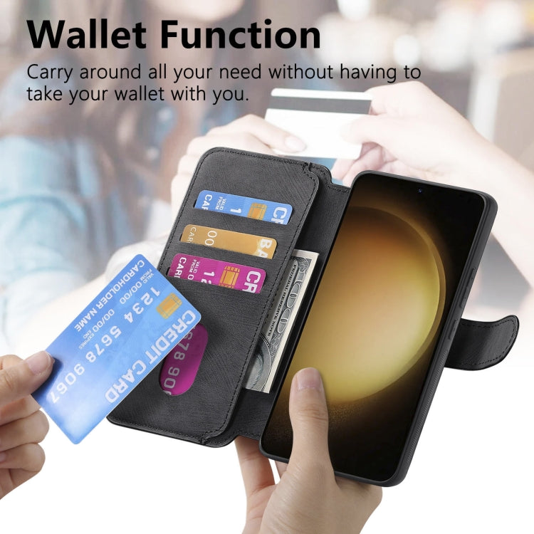 For Samsung Galaxy S23+ 5G CaseNeo MagSafe RFID Anti-theft Retro Leather Phone Case(Black) by CaseNeo