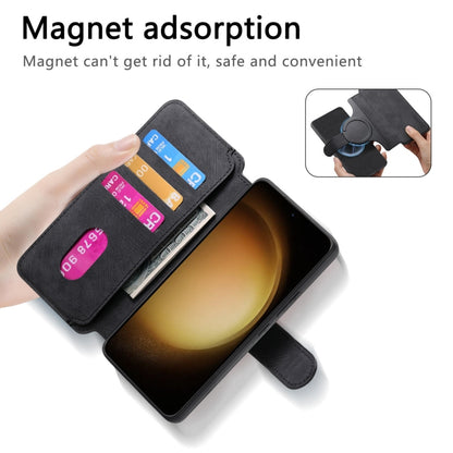 For Samsung Galaxy S23+ 5G CaseNeo MagSafe RFID Anti-theft Retro Leather Phone Case(Black) by CaseNeo