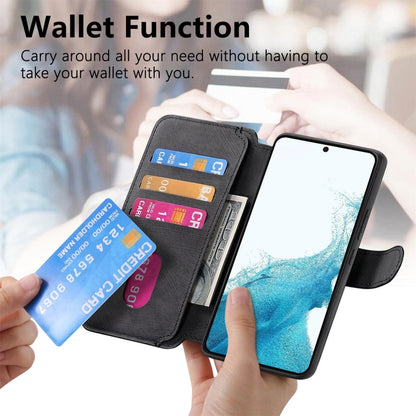 For Samsung Galaxy S22+ 5G CaseNeo MagSafe RFID Anti-theft Retro Leather Phone Case(Black) by CaseNeo