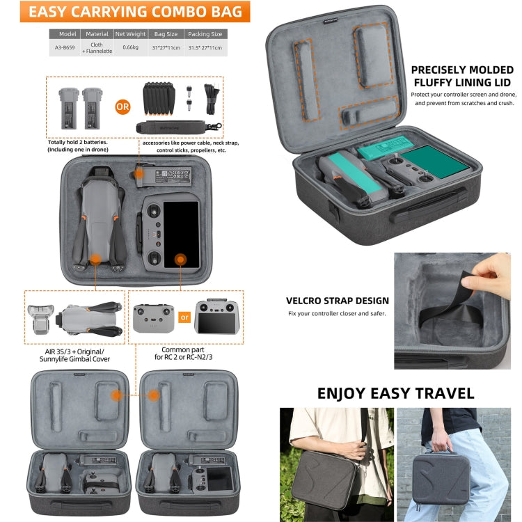 Sunnylife Carrying Case Bag, Model:A3-B660 Batteries Bag by Sunnylife