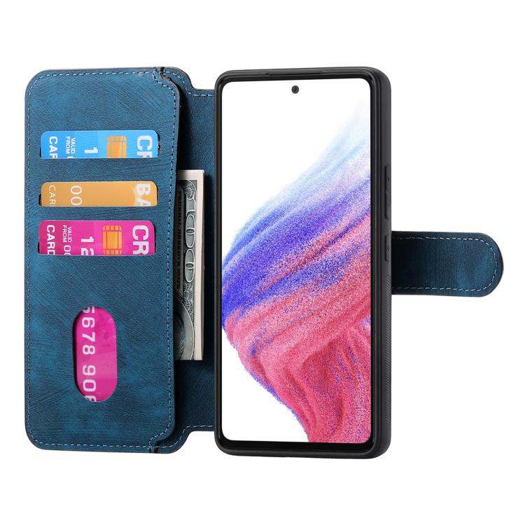 For Redmi Note 14 Pro 5G CaseNeo MagSafe RFID Anti-theft Retro Leather Phone Case(Blue) by CaseNeo