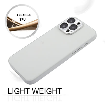 For iPhone 16 Pro GEBEI Plain Leather TPU Hybrid PU Phone Case(Grey) by GEBEI