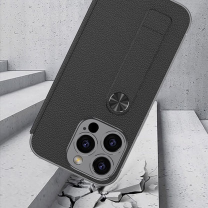 For iPhone 16 Pro Max GKK Plating Phantom Flip Leather MagSafe Phone Case(Brown) by GKK