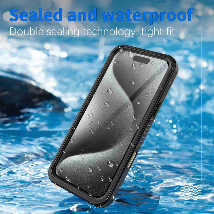 For iPhone 16 Pro Max RedPepper IP68 Waterproof Triple-proof Phone Case(Black) by RedPepper