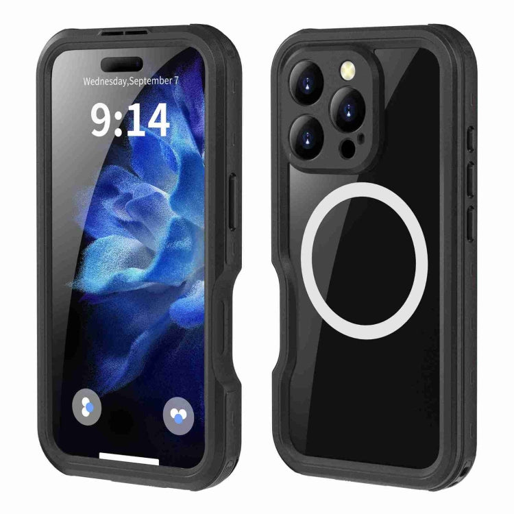For iPhone 16 Pro Max RedPepper IP68 Waterproof Triple-proof MagSafe Phone Case(Black) by RedPepper