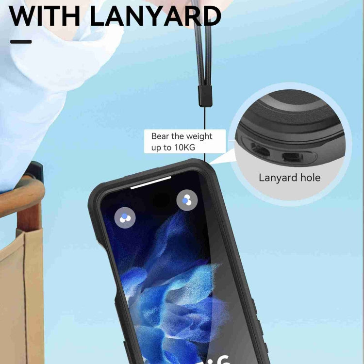 For iPhone 16 Pro Max RedPepper IP68 Waterproof Triple-proof MagSafe Phone Case(Black) by RedPepper