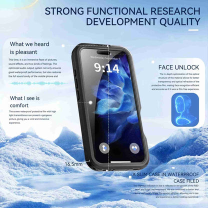 For iPhone 16 Pro Max RedPepper IP68 Waterproof Triple-proof MagSafe Phone Case(Black) by RedPepper