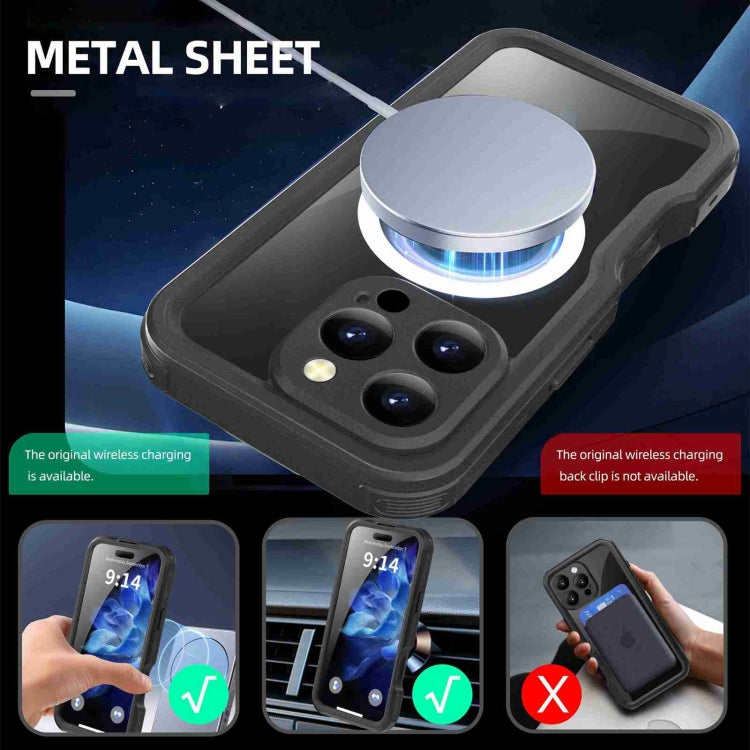 For iPhone 16 Pro RedPepper IP68 Waterproof Triple-proof MagSafe Phone Case(Black) by RedPepper