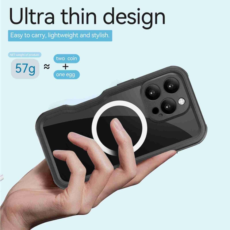 For iPhone 16 Pro RedPepper IP68 Waterproof Triple-proof MagSafe Phone Case(Black) by RedPepper
