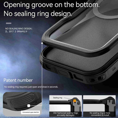 For iPhone 16 Plus RedPepper IP68 Waterproof Triple-proof MagSafe Phone Case(Black) by RedPepper