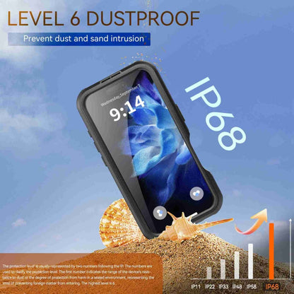 For iPhone 16 Plus RedPepper IP68 Waterproof Triple-proof MagSafe Phone Case(Black) by RedPepper