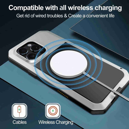 For iPhone 16 Pro RedPepper Triple-proof Metal Phone Case(Silver) by RedPepper