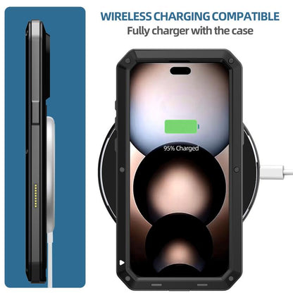 For iPhone 17 Pro Max RedPepper Triple-proof Metal Phone Case(Black) by RedPepper