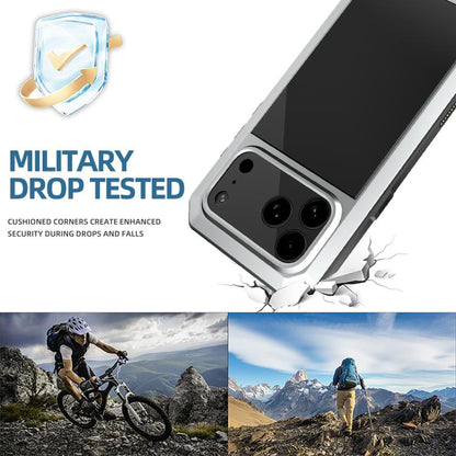 For iPhone 17 Pro Max RedPepper Triple-proof Metal Phone Case(Silver) by RedPepper