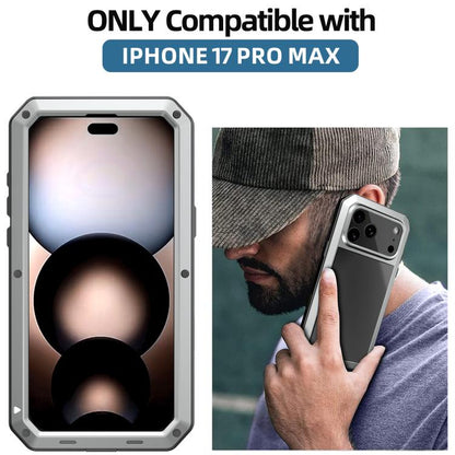 For iPhone 17 Pro Max RedPepper Triple-proof Metal Phone Case(Silver) by RedPepper