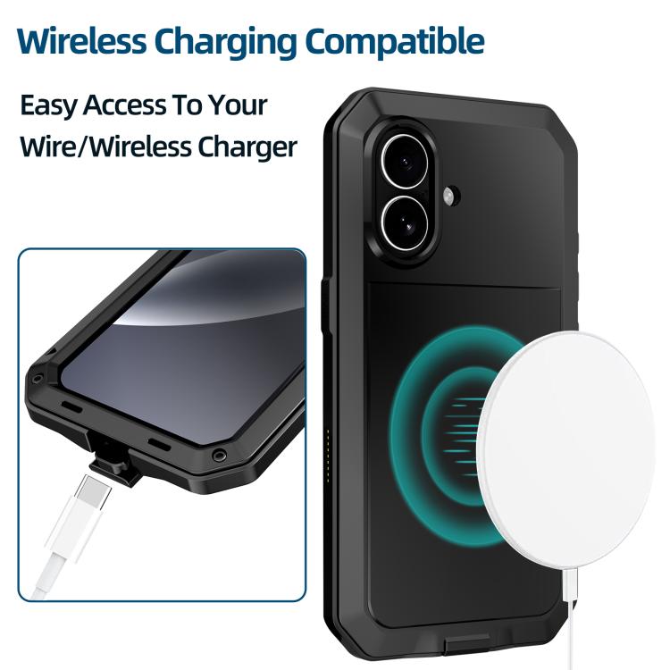 For iPhone 17 RedPepper Triple-proof Metal Phone Case(Black) by RedPepper