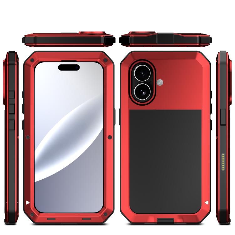 For iPhone 17 RedPepper Triple-proof Metal Phone Case(Red) by RedPepper